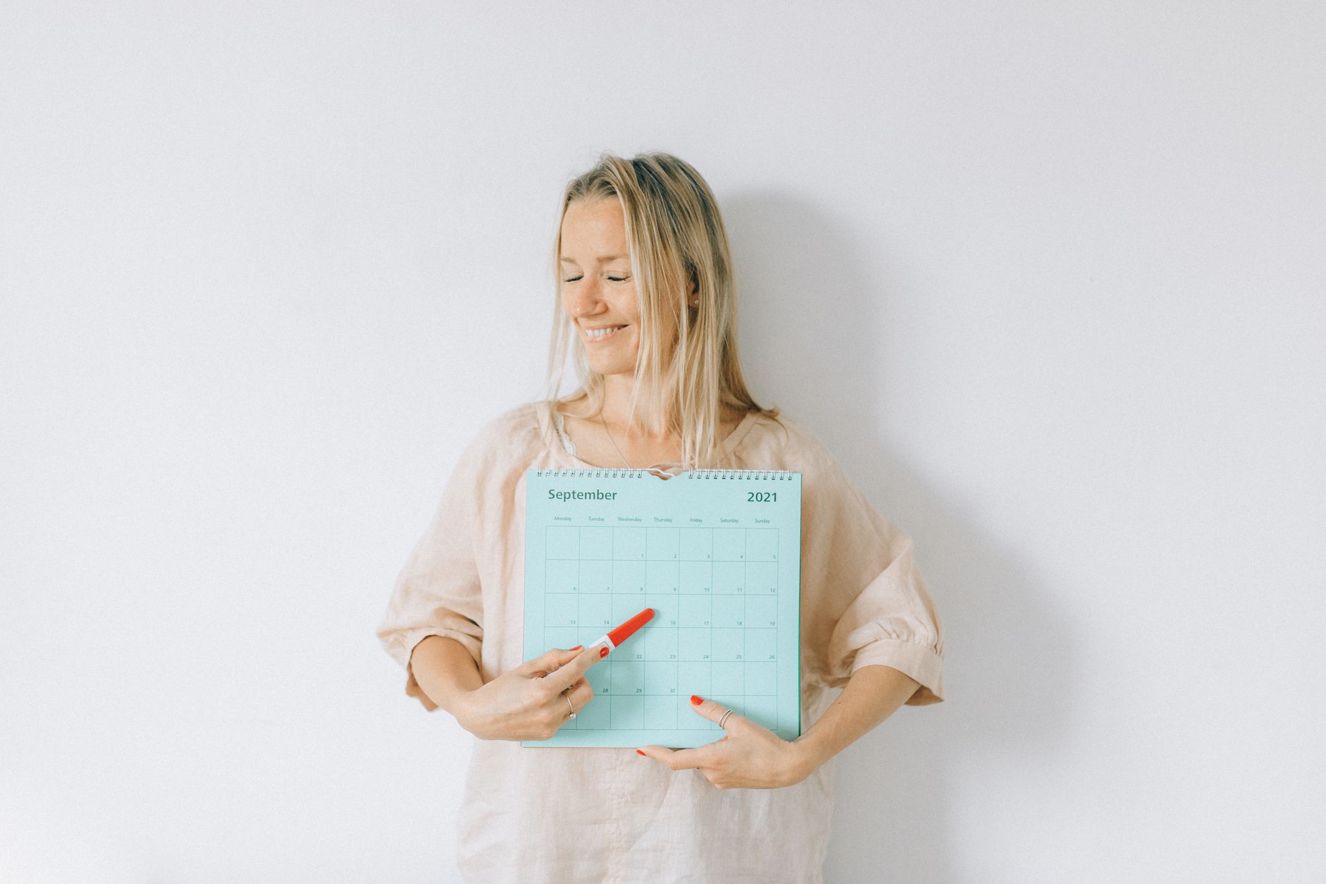 wall calendar planning future schedule dates home — stock photo