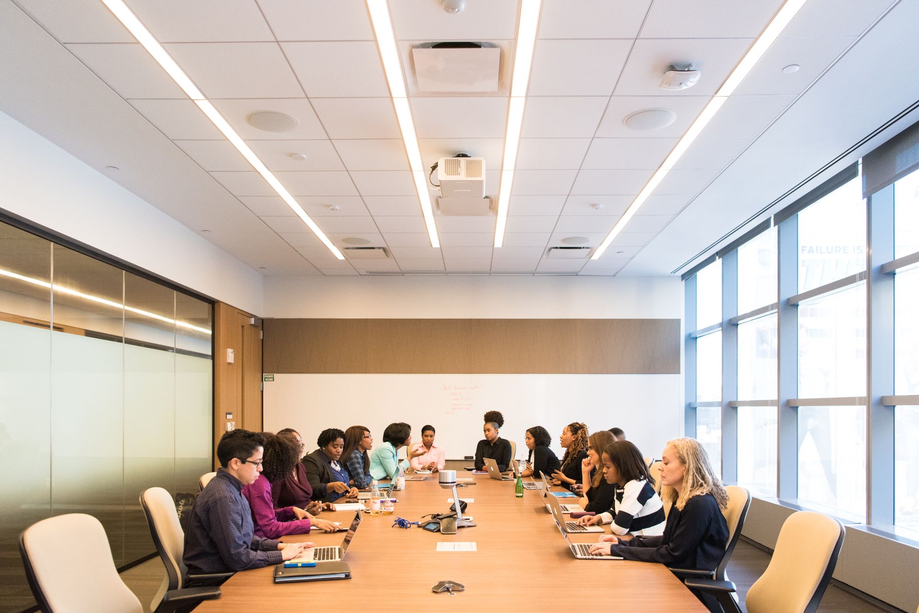 teamwork collaboration diverse team meeting professional — stock photo