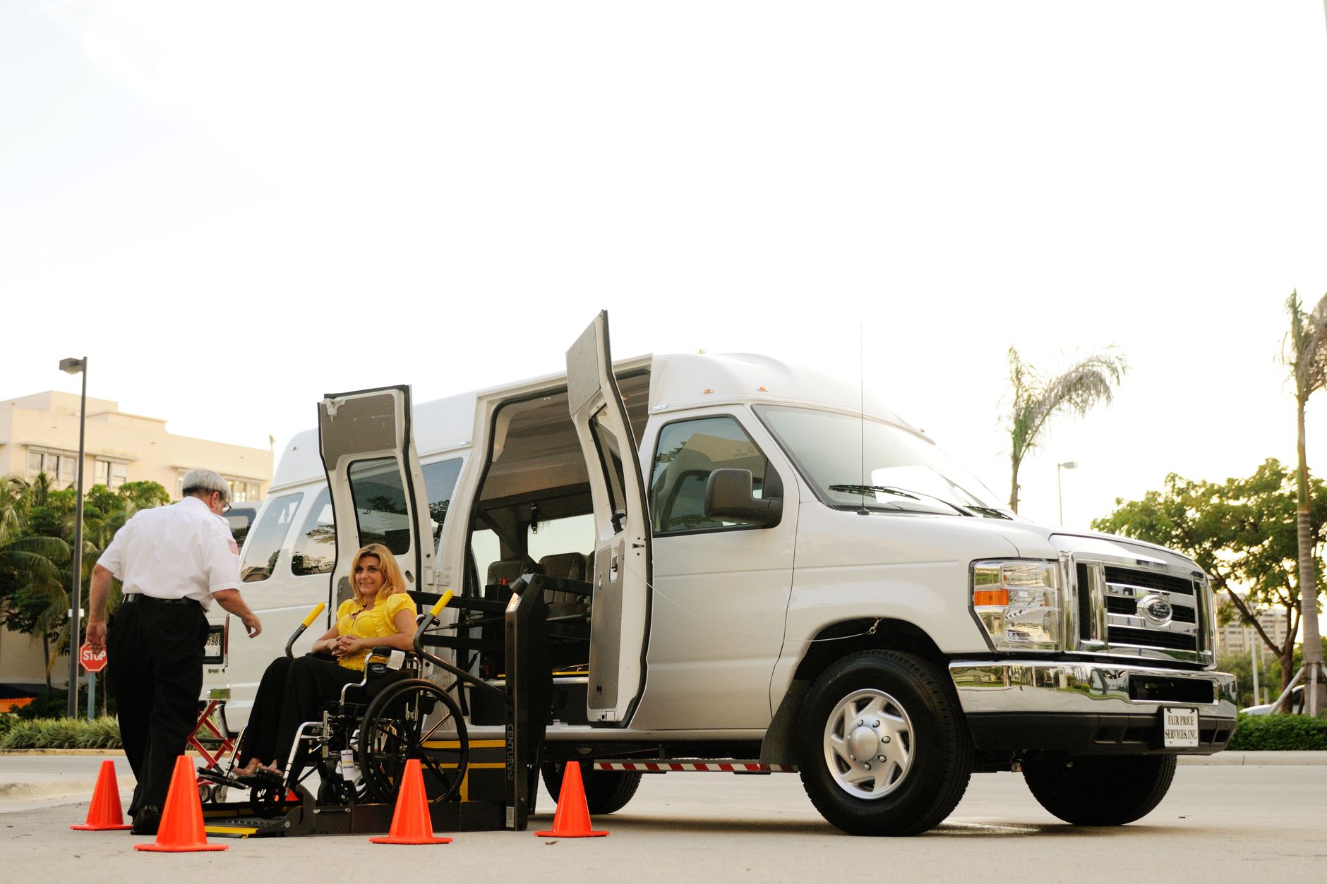 wheelchair accessible van transport travel mobility vehicle โ stock photo